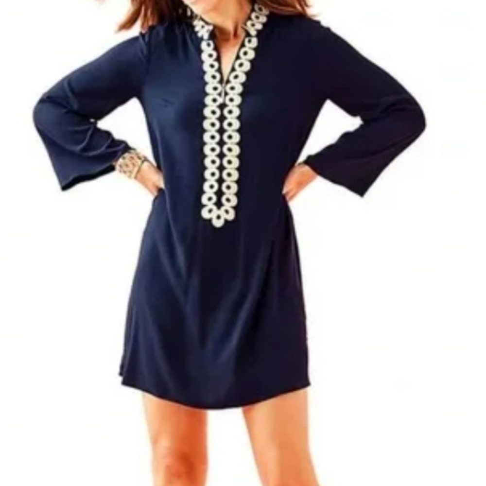 💙 NWT Lilly Pulitzer Navy Gracelynn Tunic dress 12